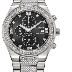 Eco Drive Crystal Citizen watch front view