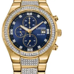 Eco Drive Crystal Citizen watch front view