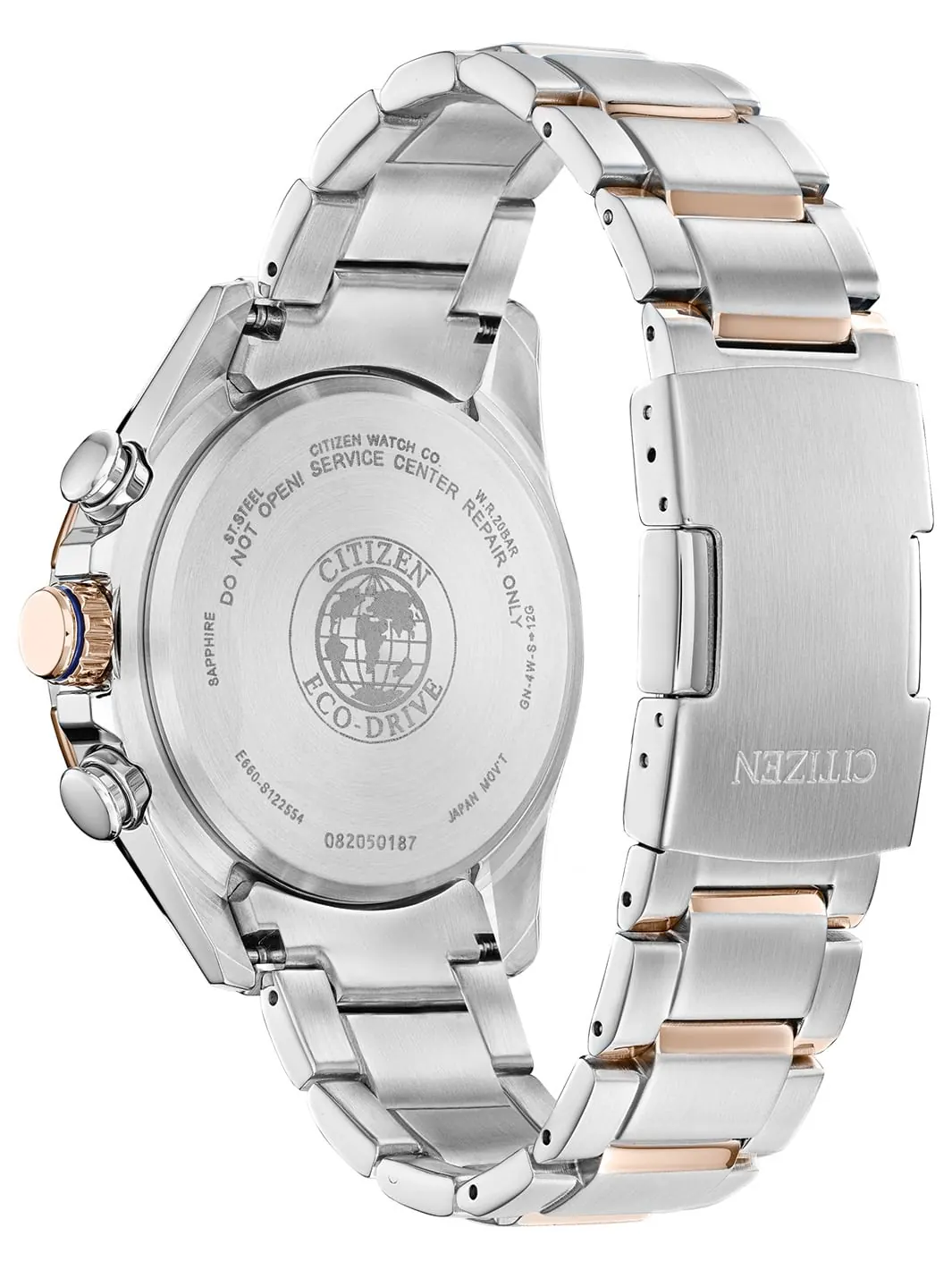 Eco Drive PCAT Citizen watch case back