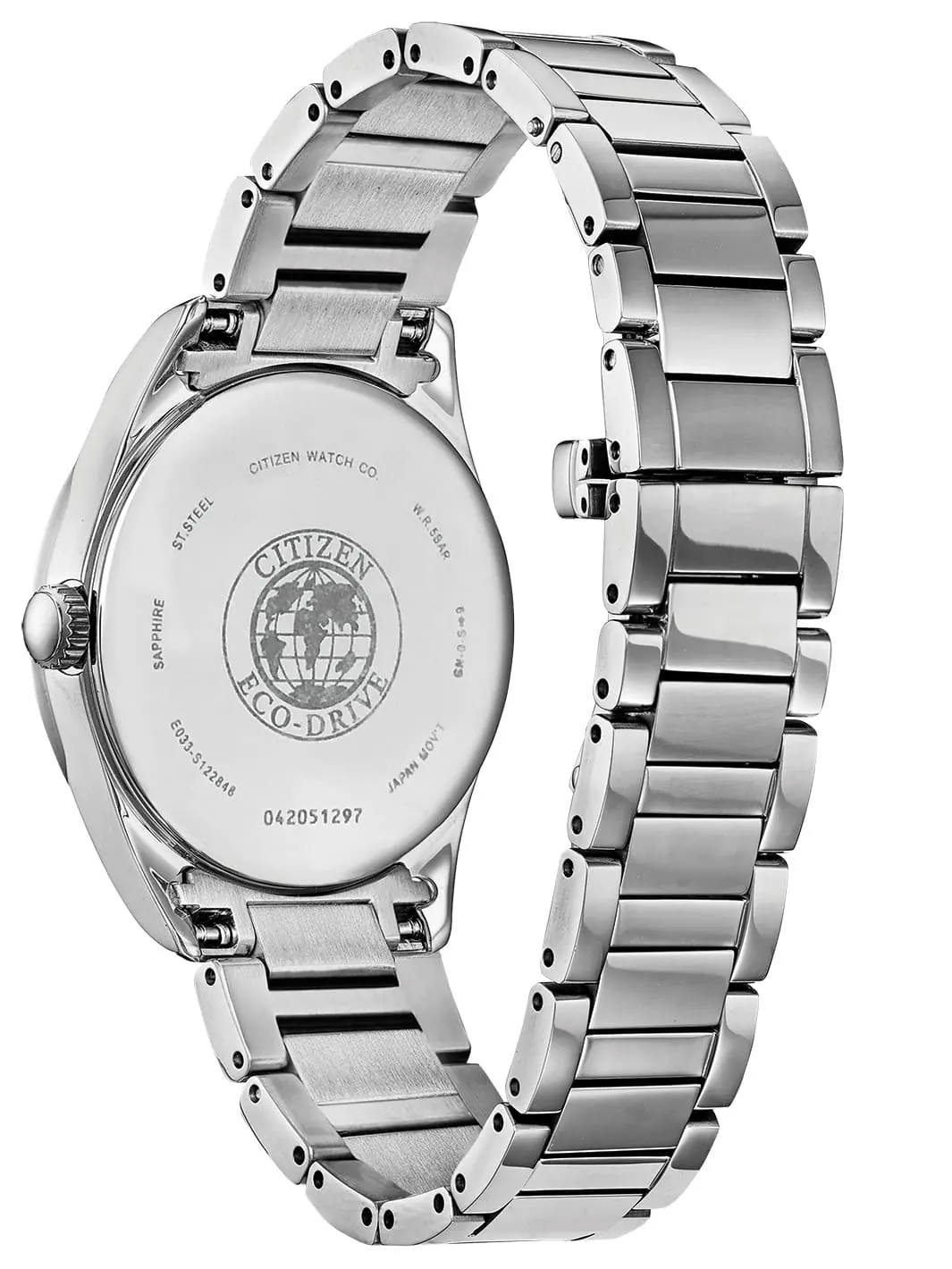 Eco Drive Arezzo Citizen watch case back